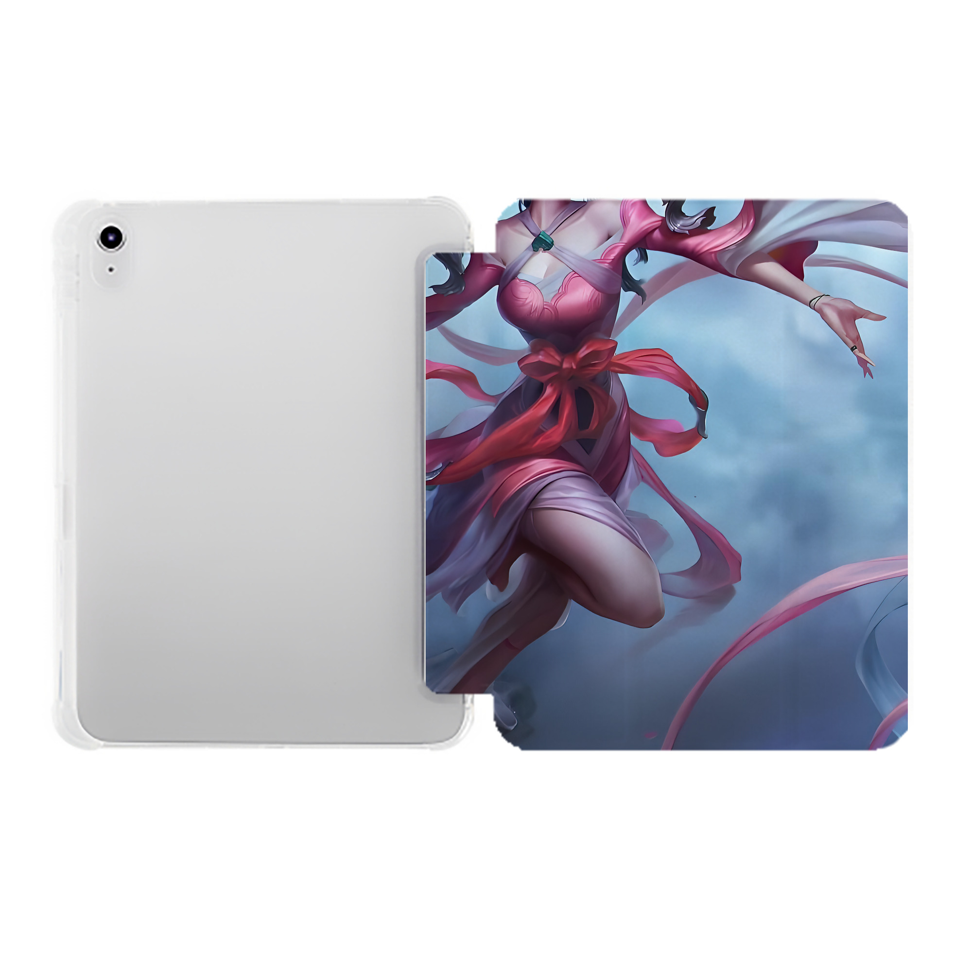 （画像用） リーグ・オブ・レジェンド League of Legends LOL IPad ケース ペン収納付き 三つ折りスタンド PUレザー×シリコン 対応機種9.5/10.5/10.9インチ